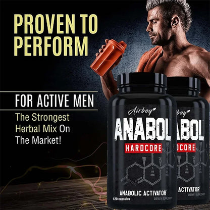Anabol Hardcore Supplement - Helps Build Lean, Firm, High-quality Muscle,Promoting Muscle Growth,Recovery & Strength Enhancement