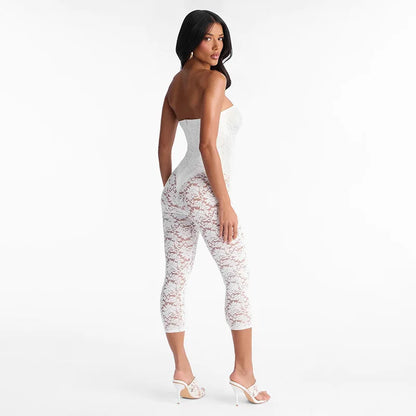 Lace See Through Bodycon Jumpsuits for Woman