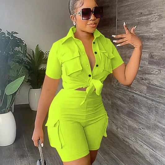 Women Two Piece Short Sets