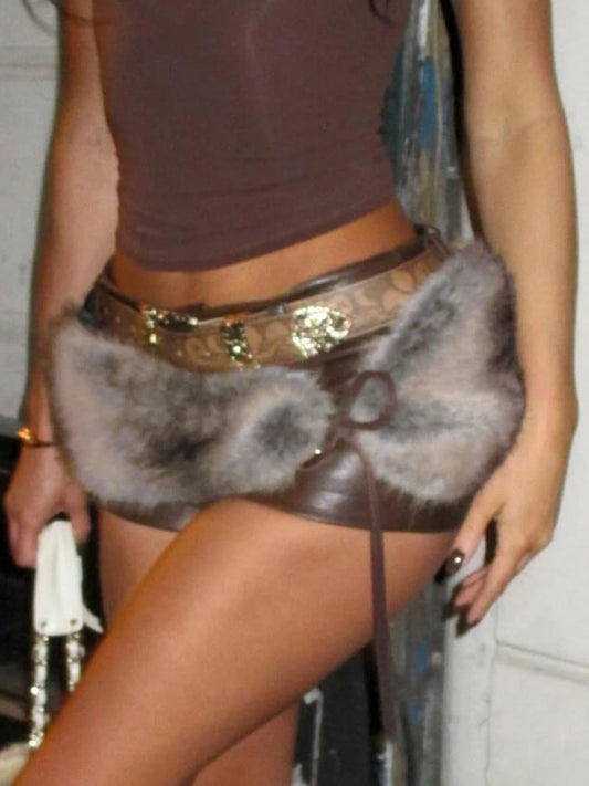 Kiana Faux Fur Women’s Belts