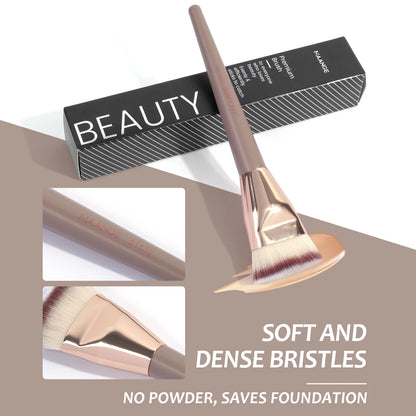 Flat Head Foundation Brush With Box Powder Blush Concealer Makeup Brush Skin-friendly Makeup Tool