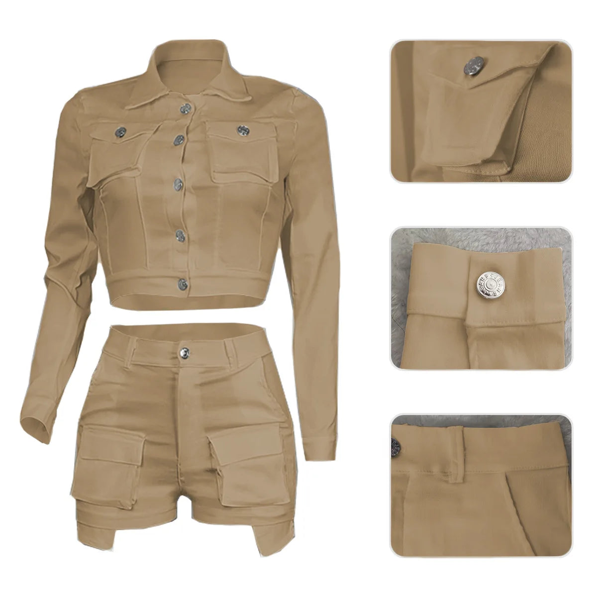 Women Two Piece Short Sets 