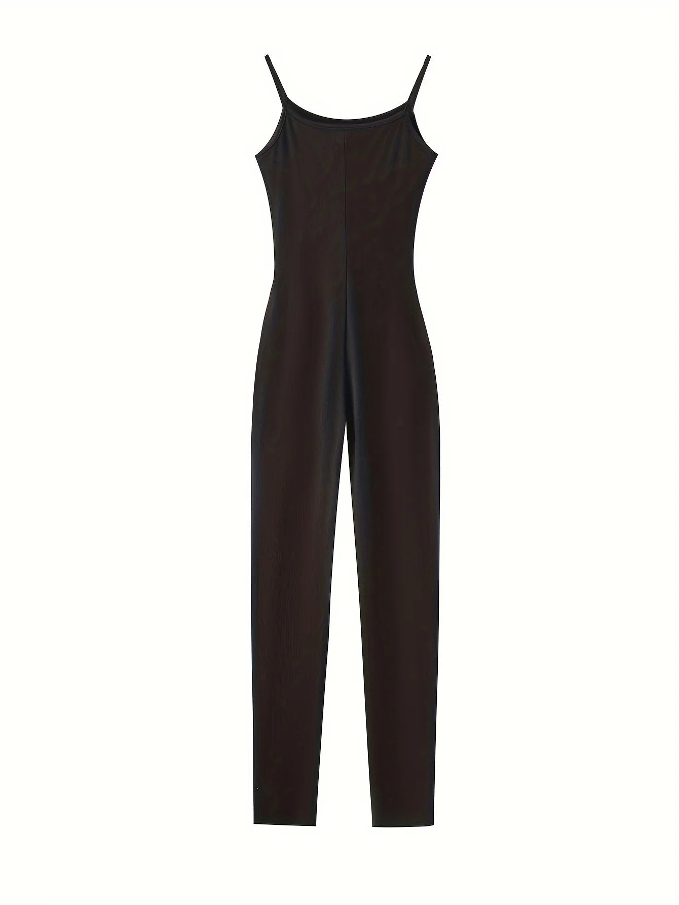 One Piece Bodycon Casual Daily Jumpsuits - Black