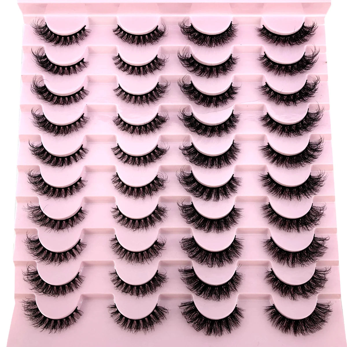 20 Pairs Natural long 3D Mink False Short Eyelashes