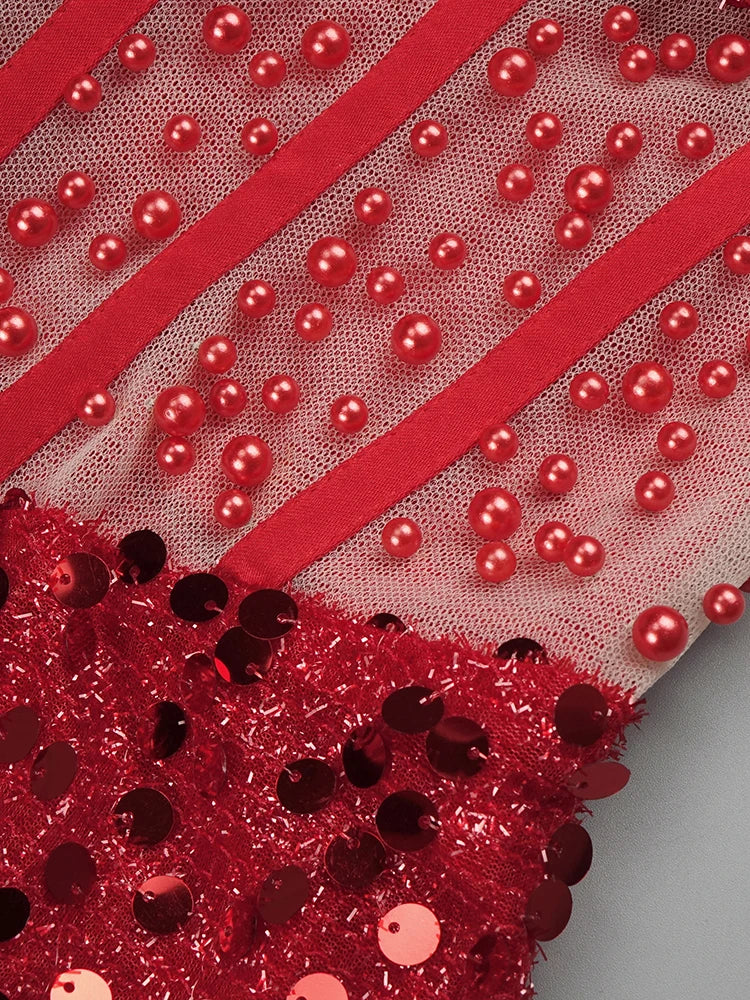 Mermaid 3D-Lace Sequined Off-Shoulder Sequins Gowns