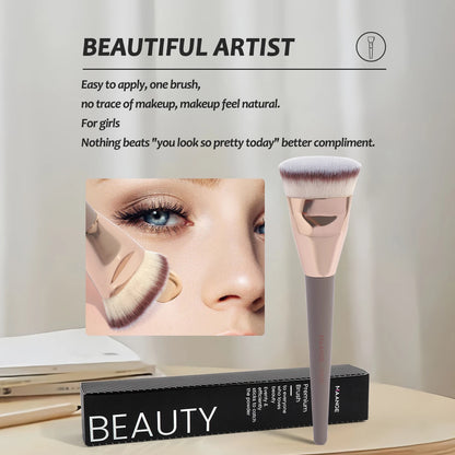 Flat Head Foundation Brush With Box Powder Blush Concealer Makeup Brush Skin-friendly Makeup Tool