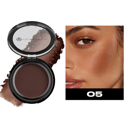 Silky Matte Bronzer Setting Makeup Contour Powder Long lasting 3D Face Shaping Concealer Deep Contouring Nose Shadow Palette