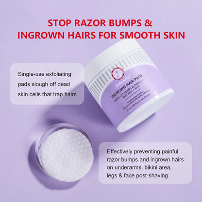 Ingrown Hair Pads Aftershave Treatment Pads To Help Prevent Razor Bumps