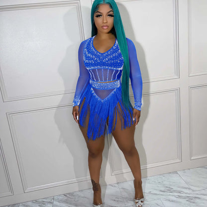 Crystal Tassel Party Matching Set