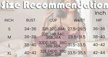 New Transparent Bra And Thong Underwear Set Nightgown with Panties
