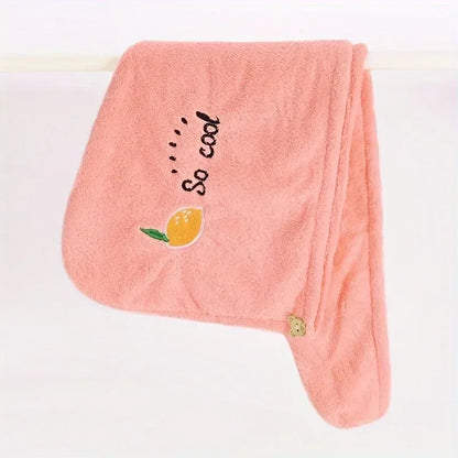 Quick Dry Shower Cap Turban for Women Girls Bathroom Super Absorbent Soft Towel Hair Dry Wrap Bonnets Cute Hair Drying Towel