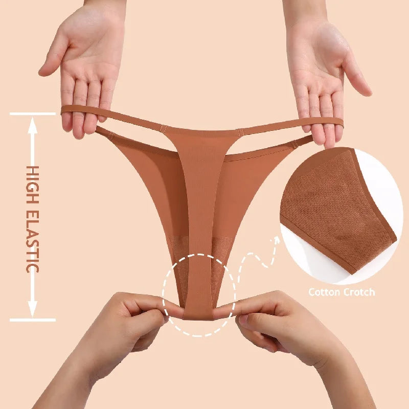 6Pcs/Set Comfortable Trendy Breathable G-string Underwear