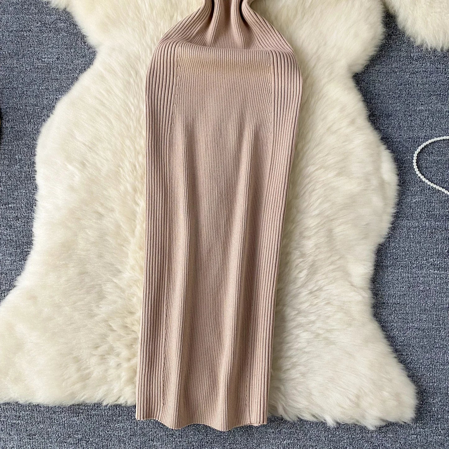 Single Shoulder Ink Knit Dress Backless Tank Striped Slim Bodycon Sundress Women Summer Beachwear Sexy Chic Vestidos