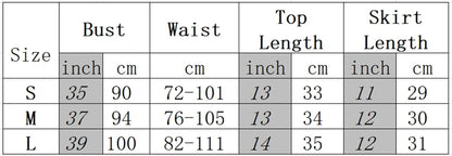 Halter Backless Crop Top + Mini Skirt Sets