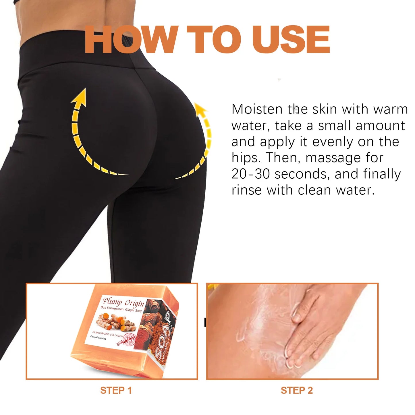Hip Lifting Soap Buttock Enlargement Anti Cellulite Shaping Butt Brightening Soap