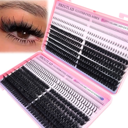 60D-100D bottom and pointed thick eyelash laser cluster DIY fairy eye