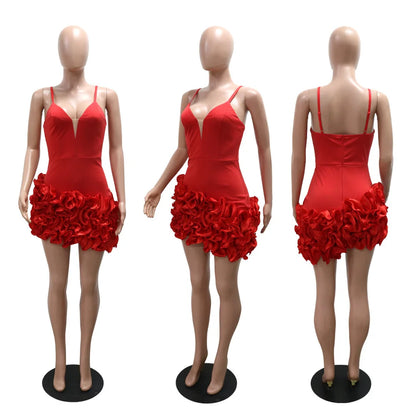 Luxury Ruffles Sleeveless Bodycon Pleated Mini Dresses