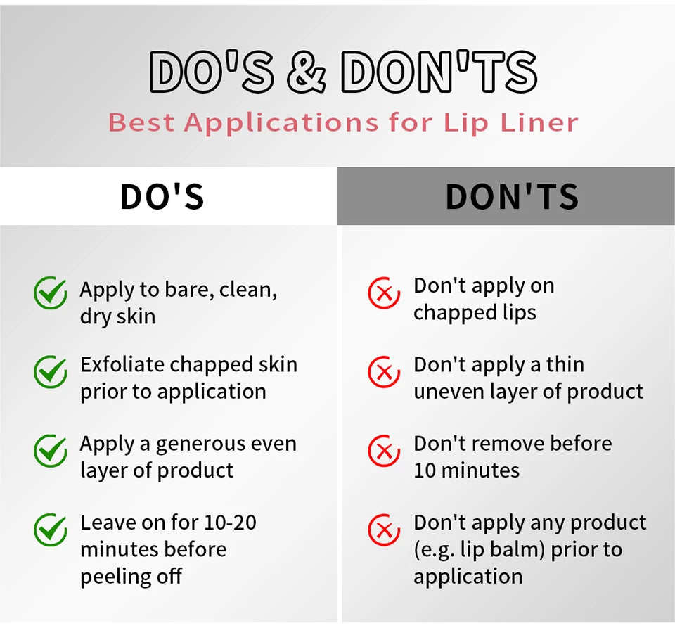 Magic Peel Off Lip Cosmetic Matte Lip Liner Pencil Long Lasting Waterproof Smudge Proof Transfer Proof Peel Off Lip Stain Tattoo