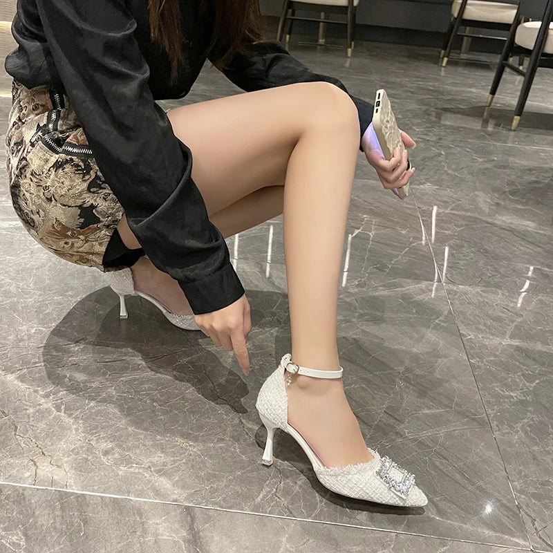 Kelsey Elegant Rhinestone Heels