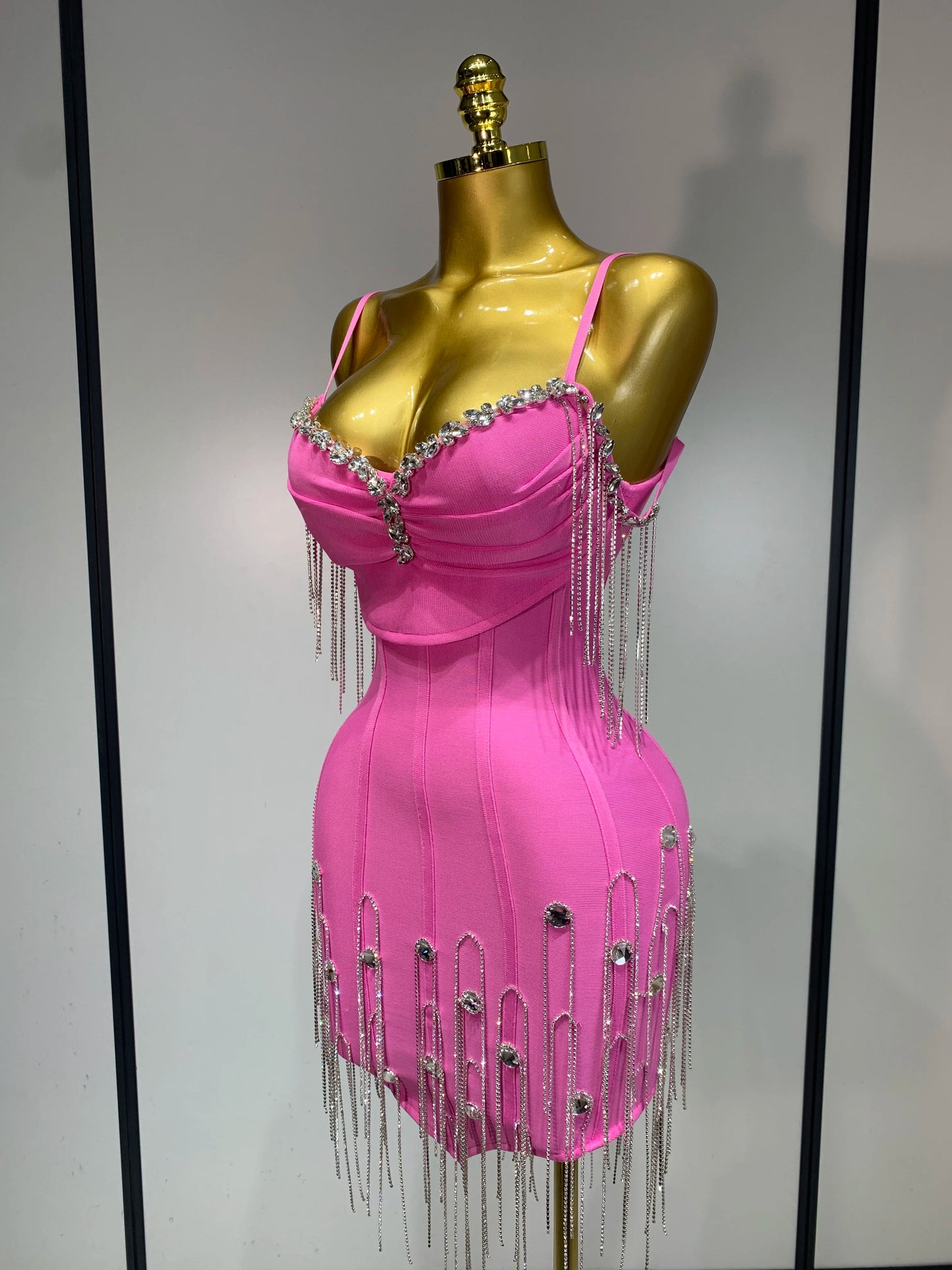 Spaghetti Strap Bodycon Sleeveless Bandage Dresses