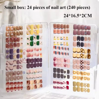 Nail Wear Storage Box Dustproof Transparent Storage Book Nail Plate Style Works Display Color Card Book Nails Supplies tool new