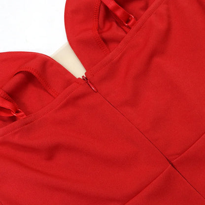 Luxury Ruffles Sleeveless Bodycon Pleated Mini Dresses