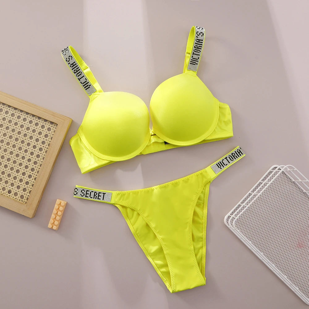 Victoria Secret Comfortable Breathable Push Up Bra + Panty Set