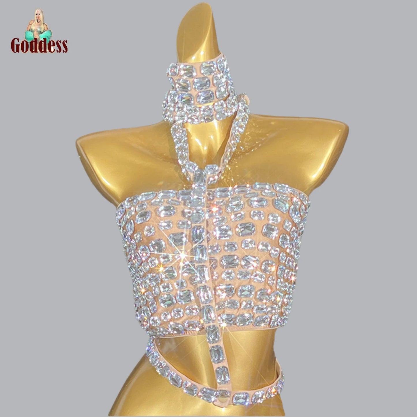 Solana Sparkling Rhinestone Top (Hot🔥)