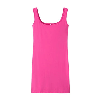 Solid Summer Strap Mini Dresses New Fashion Beach Vestidos
