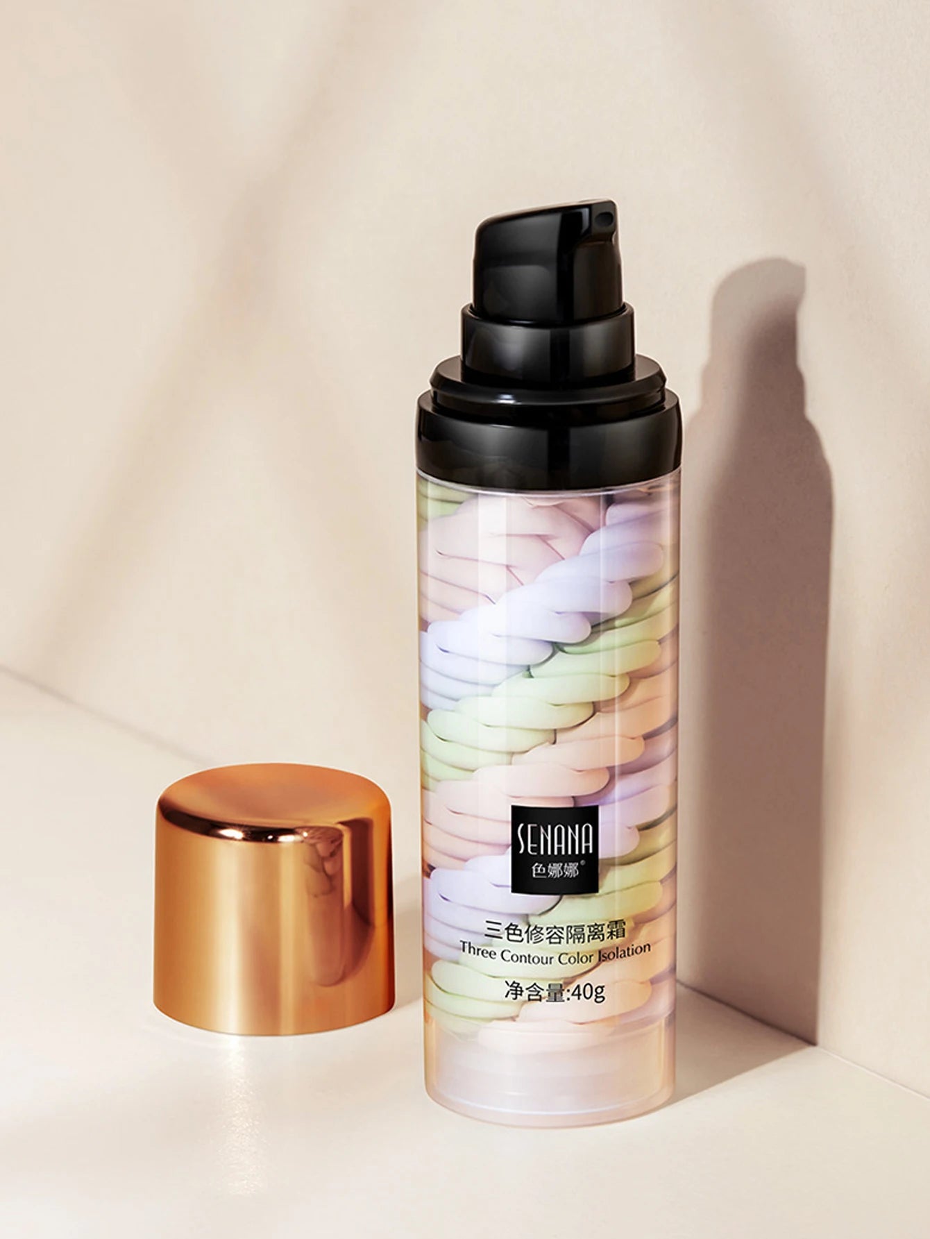 Three Color Press Release Cream Concealer Makeup (Facial base, brightening cream)