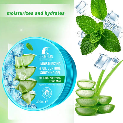ROUSHUN Aloe Vera Gel Hydrating Moisturizing Gel Delicate Nourishing Cream