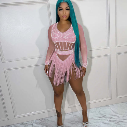 Crystal Tassel Party Matching Set