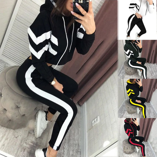 Hooded Sports Top + Pant Sets