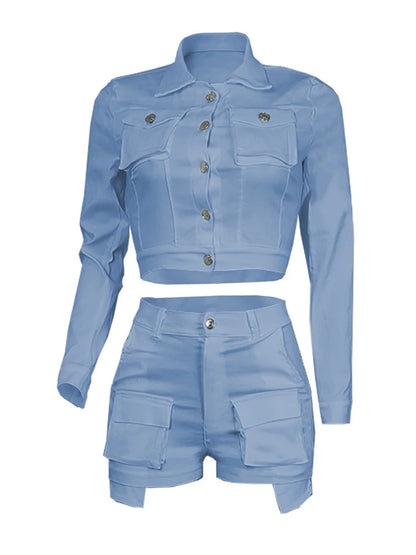 Women Two Piece Short Sets 