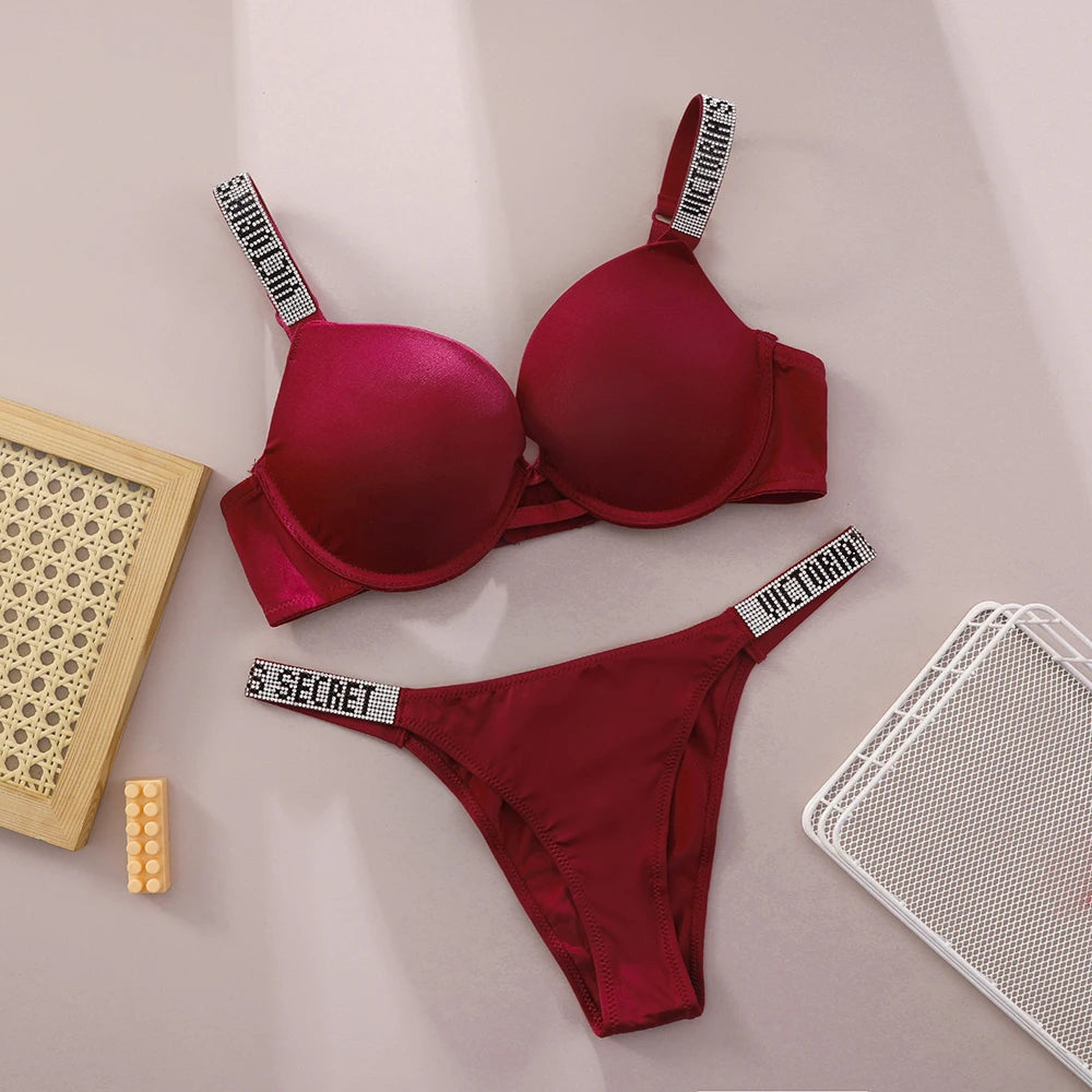 Victoria Secret Comfortable Breathable Push Up Bra + Panty Set
