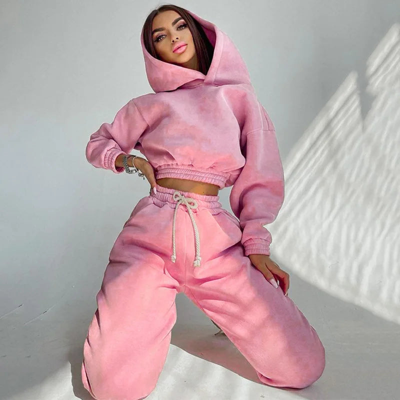 Sierra's Streetwear Drawstring Pencil Pants Suit Outfits