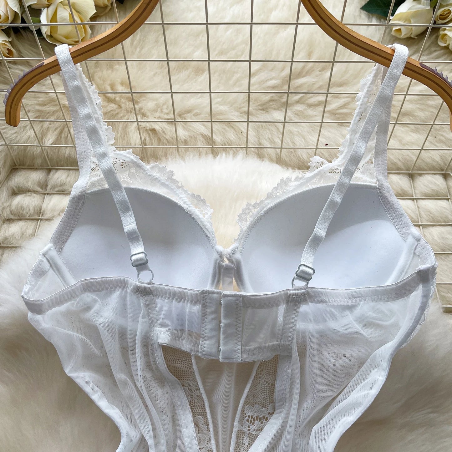 Hotsweet Vintage Straps Bodysuits Chic Lingerie
