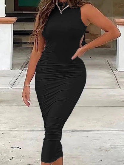 Summer Skinny Bodycon Sleeveless Midi Dresses