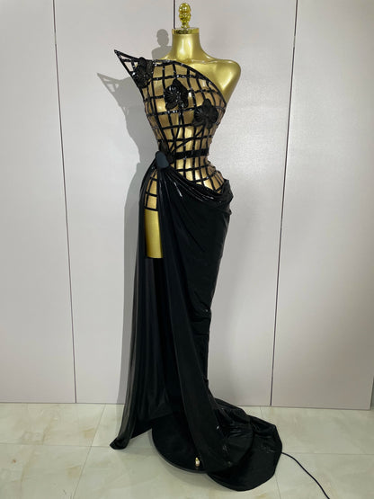 New Mesh See Through Top Skirt + Gloves Set(photoshoot)