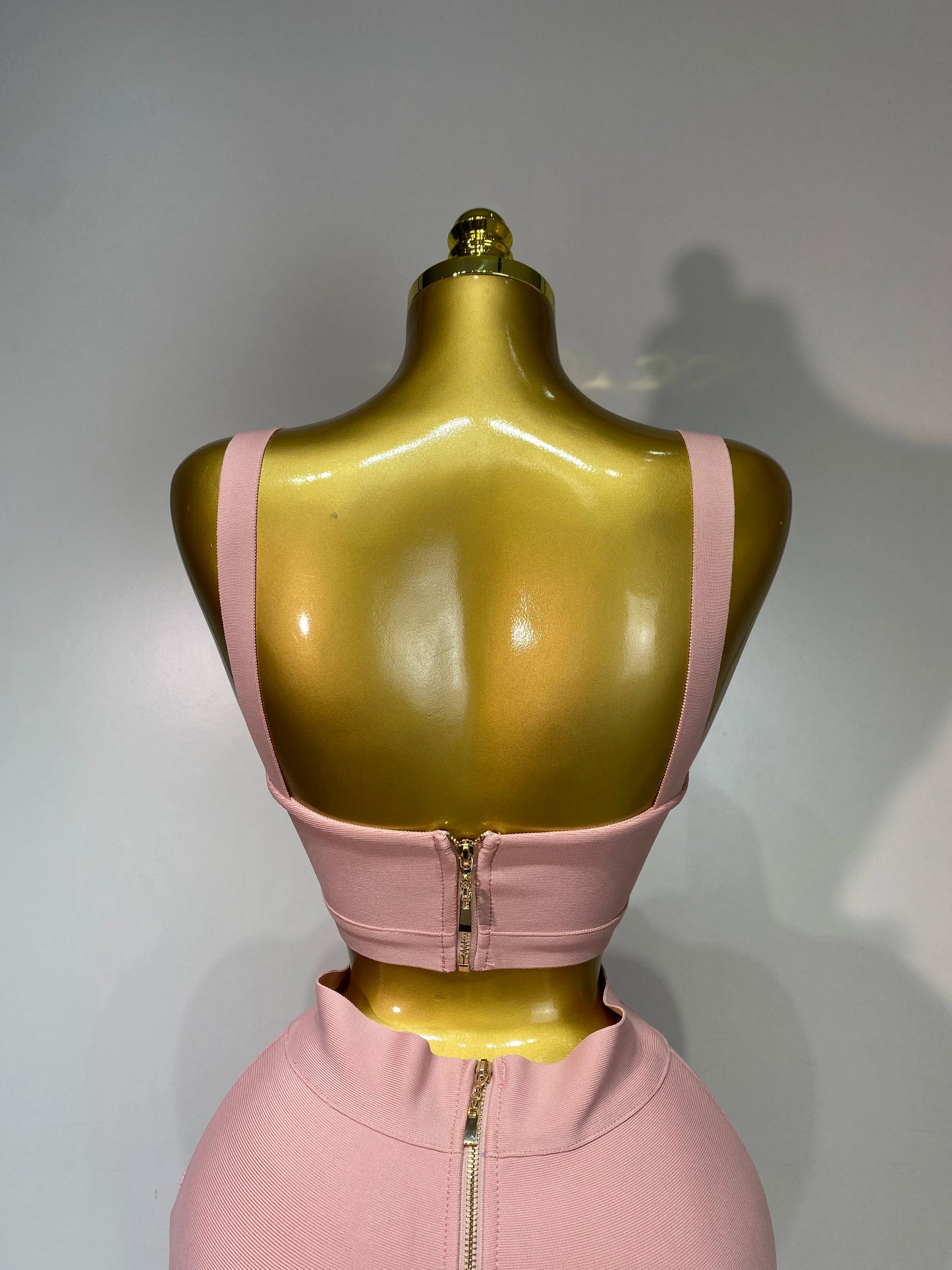 Luxury Bandage Crop Top + Pant Set  ﻿