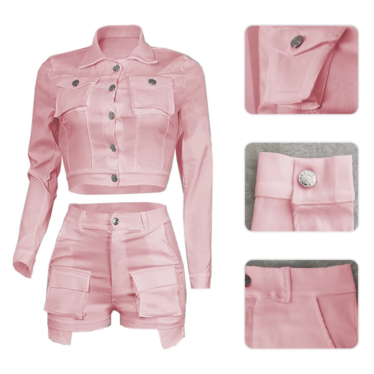 Women Two Piece Short Sets 