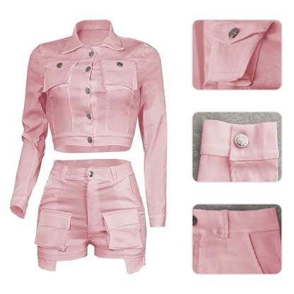 Women Two Piece Short Sets 