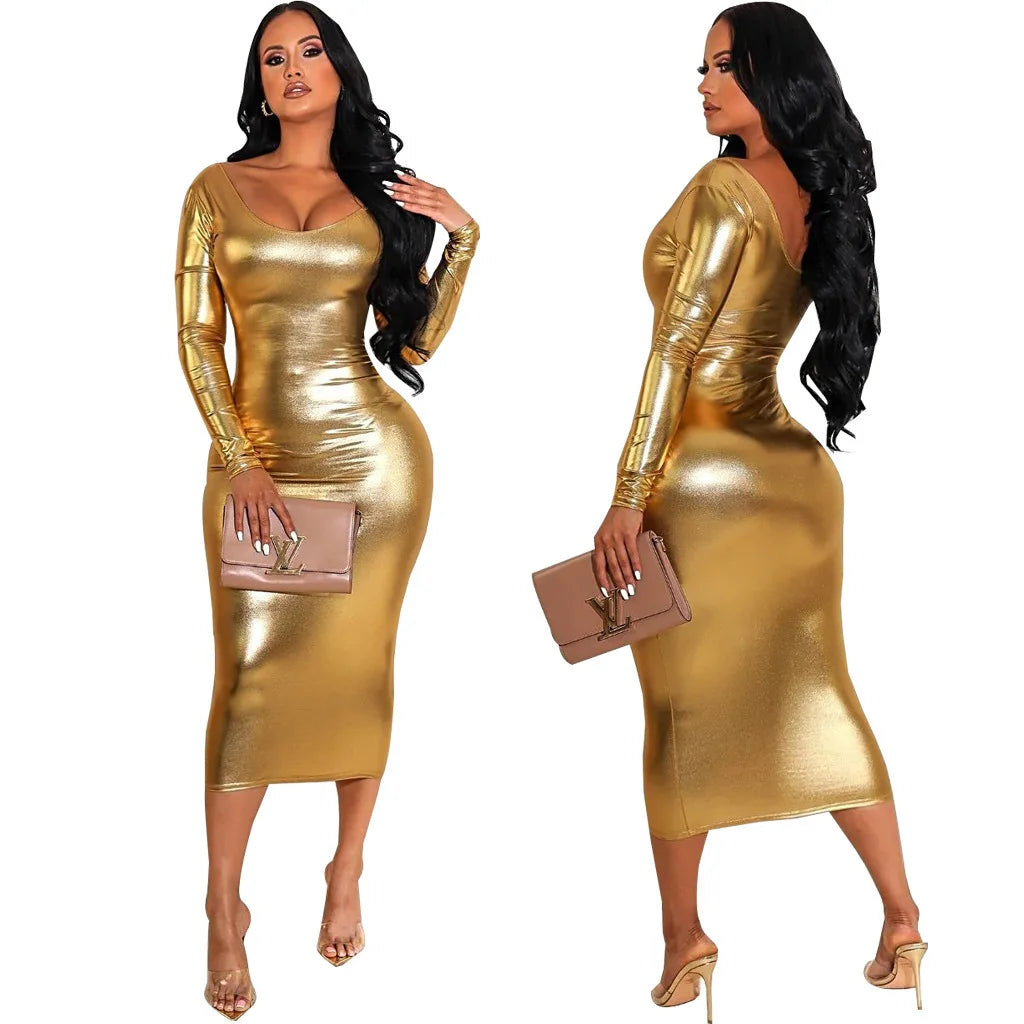 Solid color tube top midi dresses SMR11401
