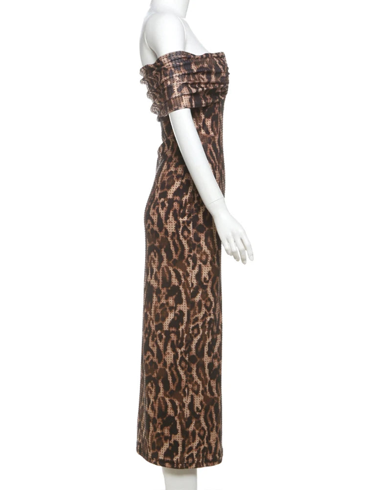 Slash Neck Off The Shoulder Wild Bodycon Dresses