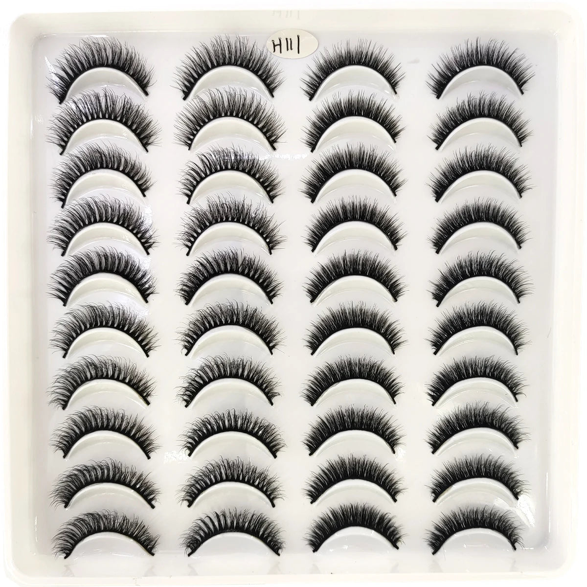 20 Pairs Natural long 3D Mink False Short Eyelashes