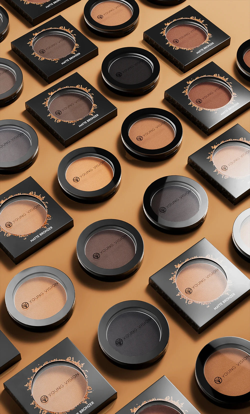 Silky Matte Bronzer Setting Makeup Contour Powder Long lasting 3D Face Shaping Concealer Deep Contouring Nose Shadow Palette