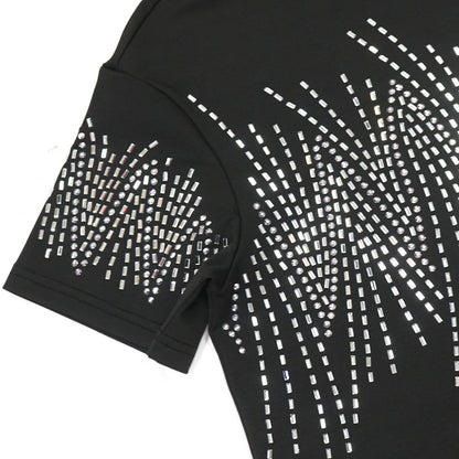🔥Hot Rhinestones O-neck Tshirt + Short Sets