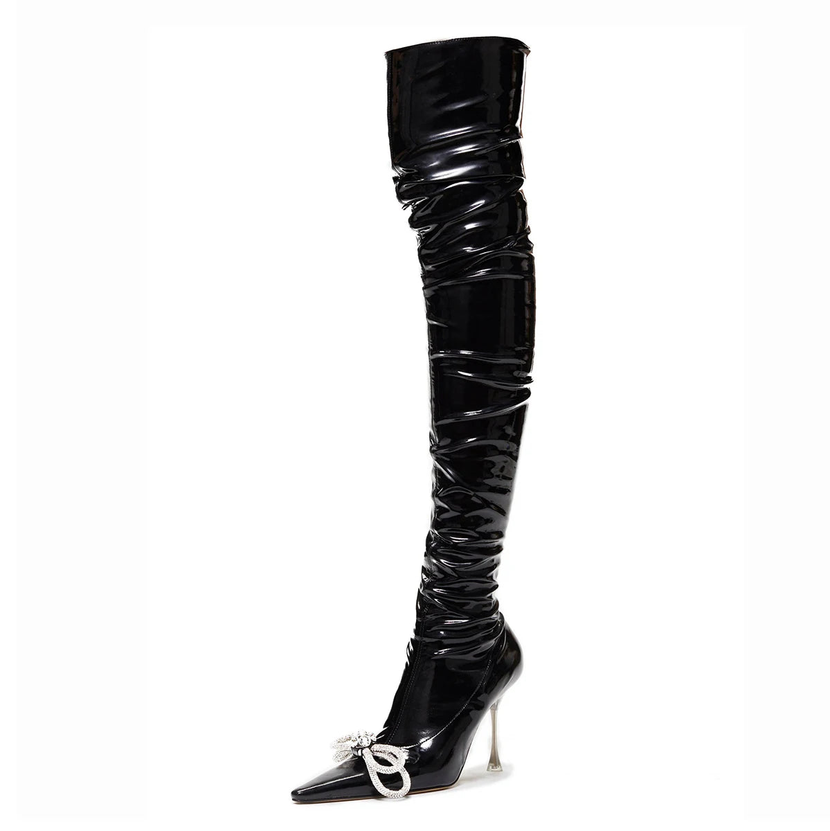 Reiley Patent Leather Pointed Toe Modern boot