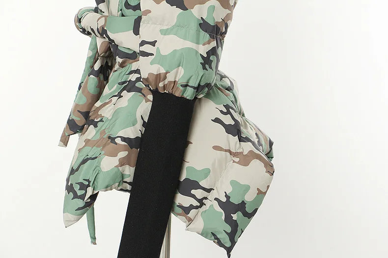 Cotton-padded Coat Lapel Loose Zipper Solid Color Coats