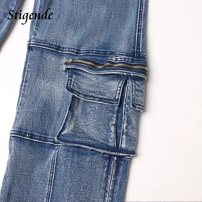 Destiny Cargo Denim Pants